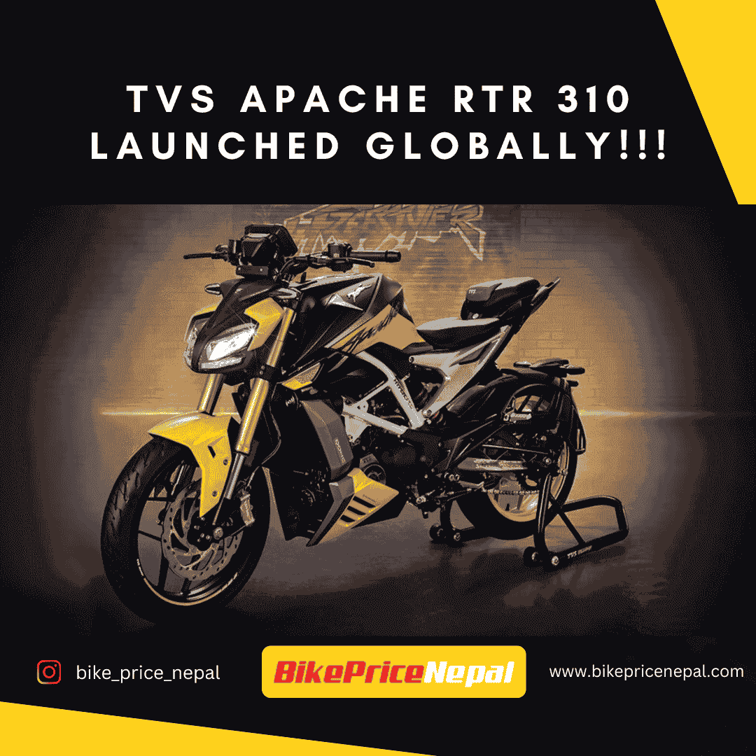 TVS Apache RTR 310 Launched Globally
